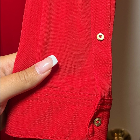 Diane Von Furstenberg Vibrant Red “Gyls” Dress NEW WITH TAGS - Picture 6 of 6